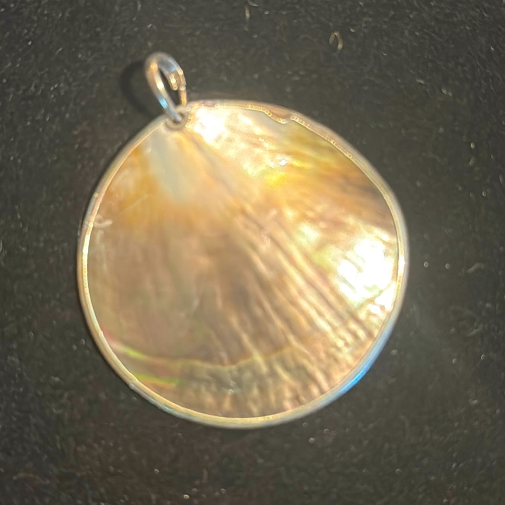 Abalone silver pendant